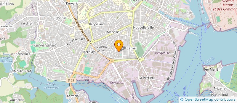localisation de l'entreprise MONSIEUR FRANCIS DERRIEN à LORIENT