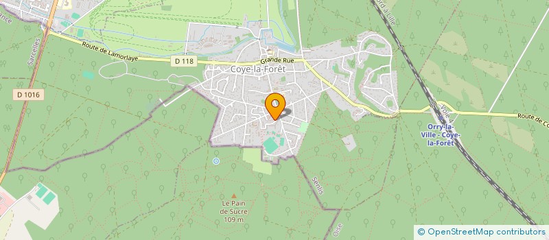 localisation de l'entreprise MONSIEUR FRANCIS DESPORT  COYE-LA-FORET