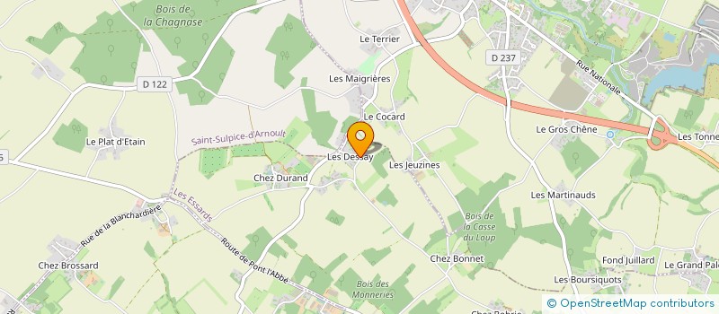 localisation de l'entreprise MONSIEUR FRANCIS DESSAIVRE à LES ESSARDS
