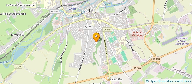 localisation de l'entreprise MONSIEUR FRANCIS DEVINE à L'AIGLE