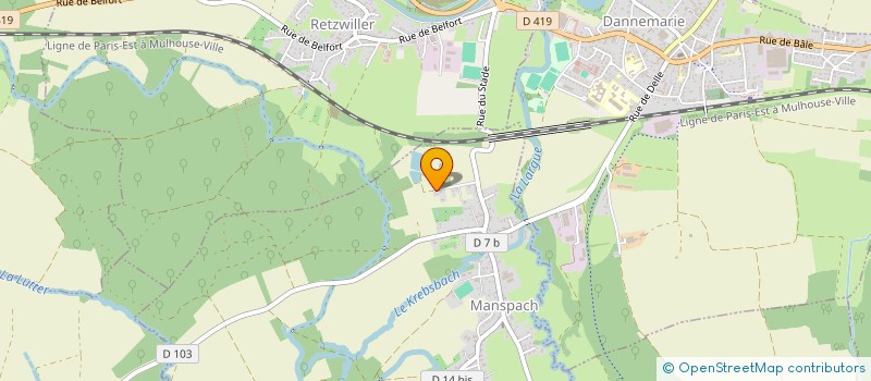 localisation de l'entreprise MONSIEUR FRANCIS DIDIER  MANSPACH