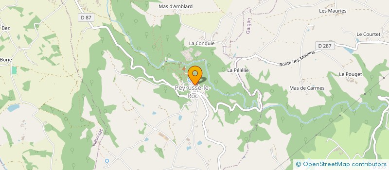 localisation de l'entreprise MONSIEUR FRANCIS DIEZ  PEYRUSSE-LE-ROC