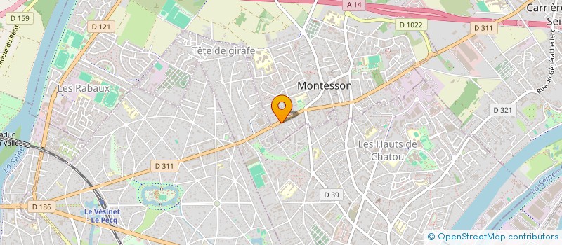 localisation de l'entreprise MONSIEUR FRANCIS DOMBALLE  MONTESSON