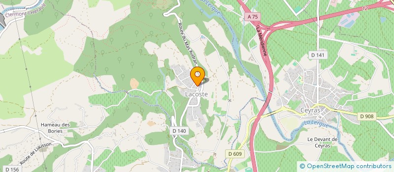 localisation de l'entreprise MONSIEUR FRANCIS DUBOIS à LACOSTE