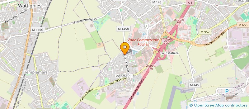 localisation de l'entreprise MONSIEUR FRANCIS DUBOIS  VENDEVILLE