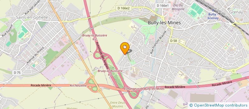 localisation de l'entreprise MONSIEUR FRANCIS DUBOIS  BULLY-LES-MINES