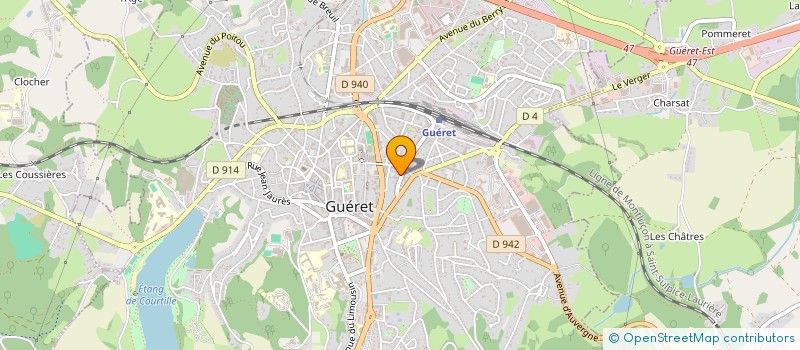 localisation de l'entreprise MONSIEUR FRANCIS DUBOSCLARD à GUERET