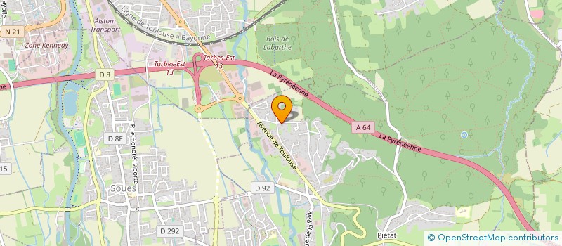 localisation de l'entreprise MONSIEUR FRANCIS DUFERMIER  BARBAZAN-DEBAT