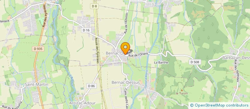 localisation de l'entreprise MONSIEUR FRANCIS DULAC  BERNAC-DEBAT