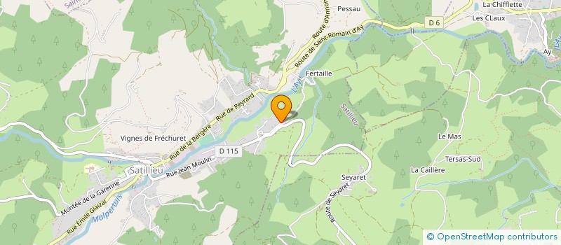 localisation de l'entreprise MONSIEUR FRANCIS DUMONTEIL  SATILLIEU