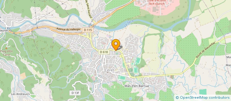 localisation de l'entreprise MONSIEUR FRANCIS DUNYACH  CERET