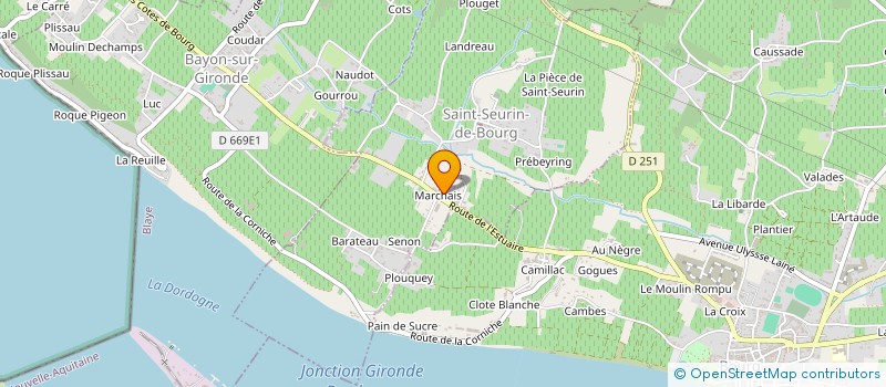 localisation de l'entreprise MONSIEUR FRANCIS DUPAS  SAINT-SEURIN-DE-BOURG