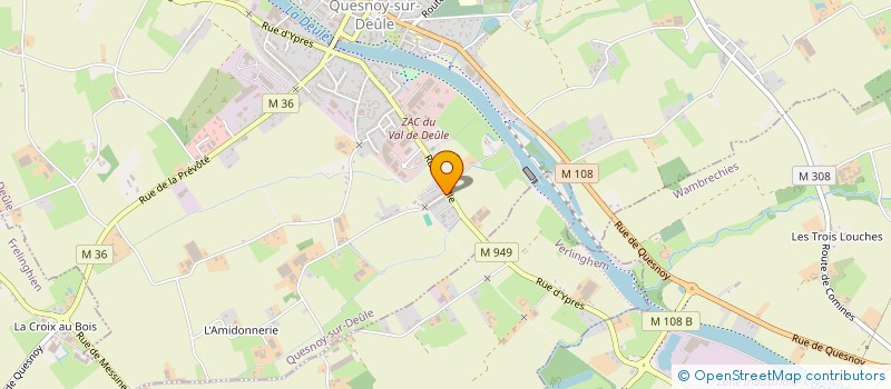 localisation de l'entreprise MONSIEUR FRANCIS DUPONT à QUESNOY-SUR-DEULE