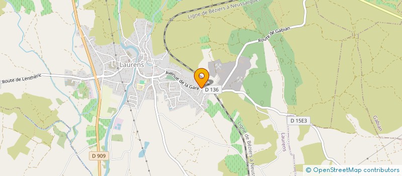 localisation de l'entreprise MONSIEUR FRANCIS DURAND  LAURENS