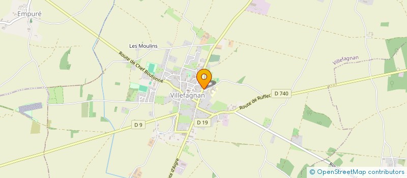 localisation de l'entreprise MONSIEUR FRANCIS DURAND à VILLEFAGNAN