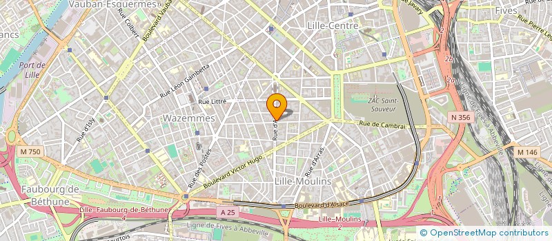 localisation de l'entreprise MONSIEUR FRANCIS DURIEZ à LILLE