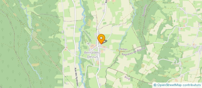 localisation de l'entreprise MONSIEUR FRANCIS DUTHU  BERNADETS-DESSUS