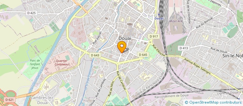localisation de l'entreprise MONSIEUR FRANCIS DUVAL à DOUAI