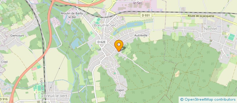 localisation de l'entreprise MONSIEUR FRANCIS EURANIE à BREUIL-LE-SEC