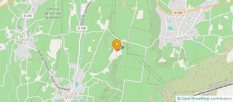 localisation de l'entreprise MONSIEUR FRANCIS FABRE  DOMAZAN