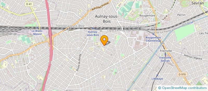 localisation de l'entreprise MONSIEUR FRANCIS FAGEL à AULNAY-SOUS-BOIS