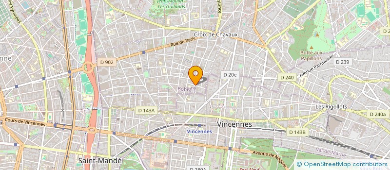 localisation de l'entreprise MONSIEUR FRANCIS FALCK  MONTREUIL