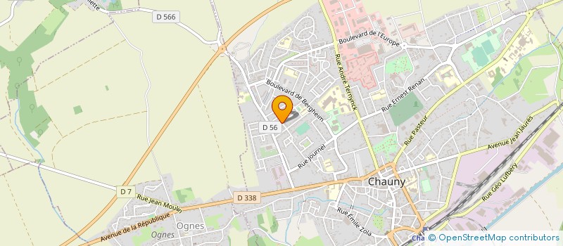 localisation de l'entreprise MONSIEUR FRANCIS FERY  CHAUNY