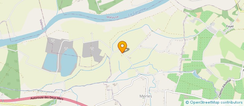 localisation de l'entreprise MONSIEUR FRANCIS FEUTRIER  MERLES