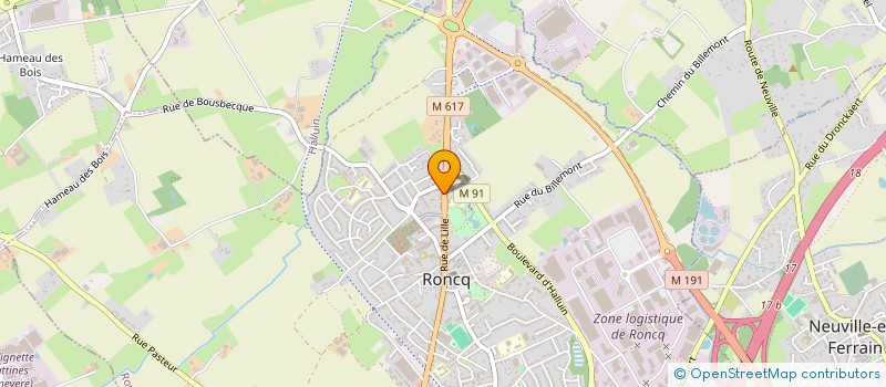 localisation de l'entreprise MONSIEUR FRANCIS FLAMENT à RONCQ