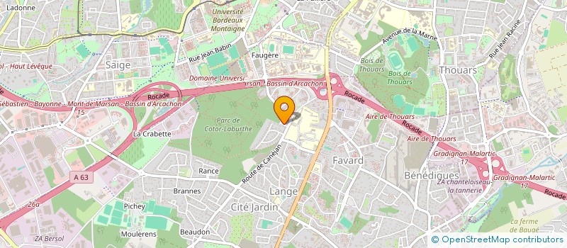 localisation de l'entreprise MONSIEUR FRANCIS FLEURAT-LESSARD  GRADIGNAN