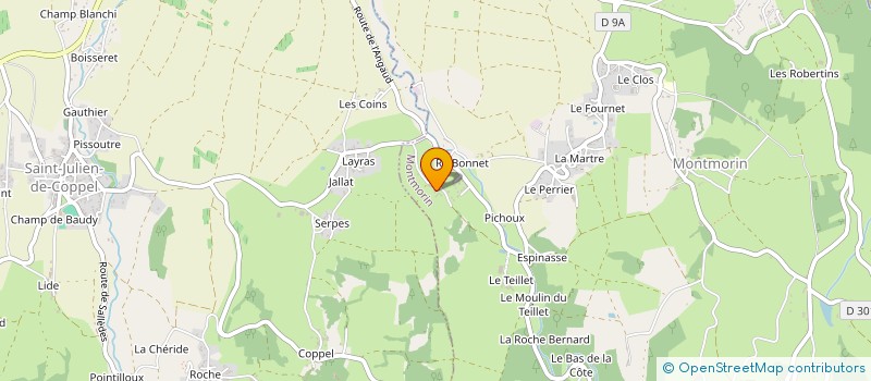 localisation de l'entreprise MONSIEUR FRANCIS FLORENTIN  MONTMORIN