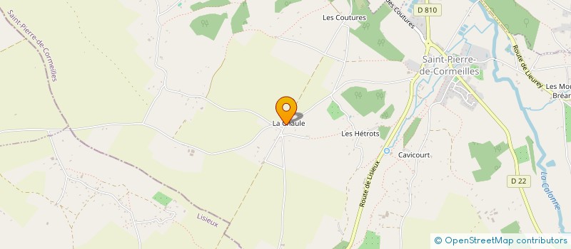 localisation de l'entreprise MONSIEUR FRANCIS FOLLIN à ST-PIERRE-DE-CORMEILLES