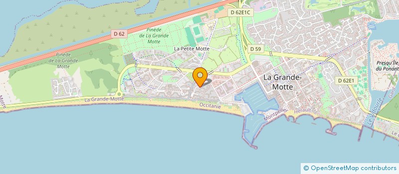 localisation de l'entreprise MONSIEUR FRANCIS FORCIOLI à LA GRANDE-MOTTE