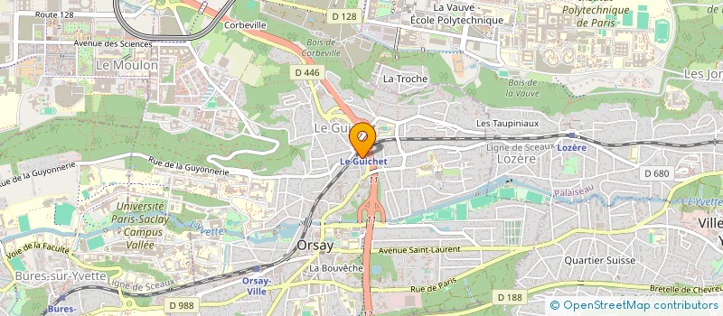 localisation de l'entreprise MONSIEUR FRANCIS FORTIN à ORSAY