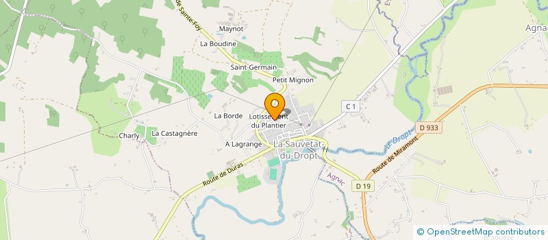 localisation de l'entreprise MONSIEUR FRANCIS FRAMARIN  LA SAUVETAT-DU-DROPT