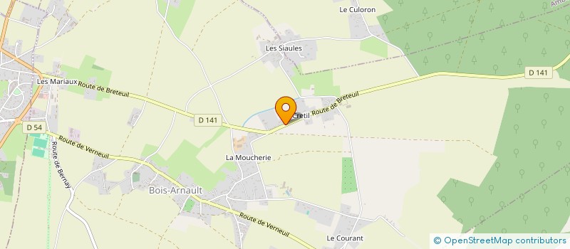 localisation de l'entreprise MONSIEUR FRANCIS FRANCHOIS  BOIS-ARNAULT