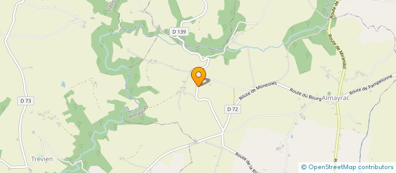 localisation de l'entreprise MONSIEUR FRANCIS FRANQUES  MIRANDOL-BOURGNOUNAC