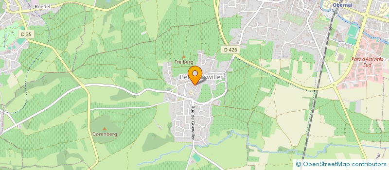 localisation de l'entreprise MONSIEUR FRANCIS FRITSCH  BERNARDSWILLER