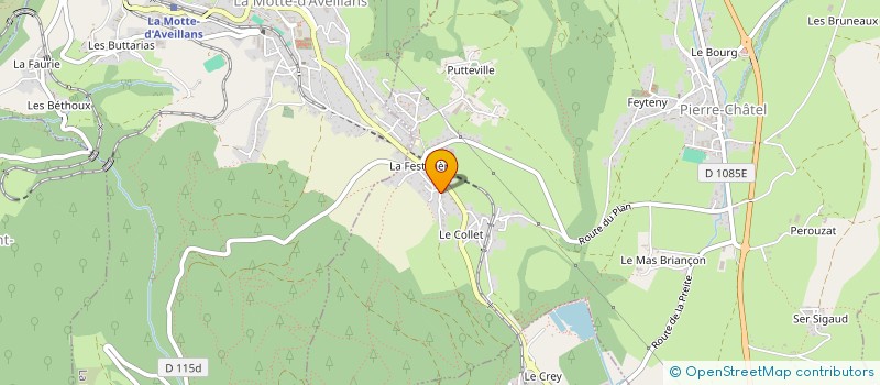 localisation de l'entreprise MONSIEUR FRANCIS FUSTINONI à PIERRE-CHATEL