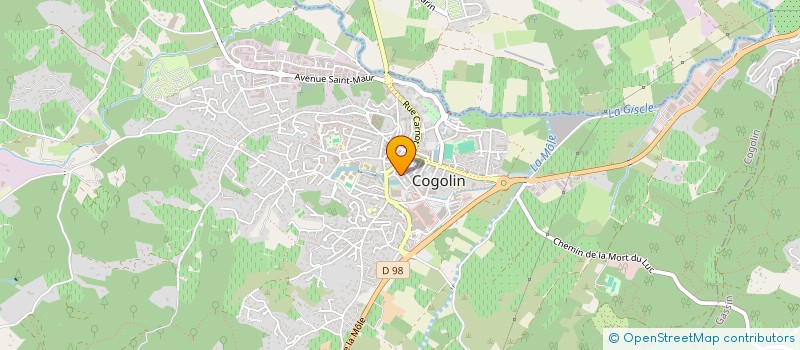 localisation de l'entreprise MONSIEUR FRANCIS GABARRE  COGOLIN