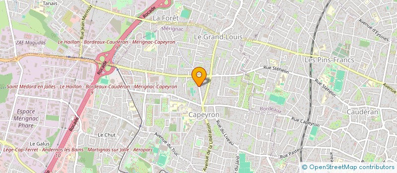 localisation de l'entreprise MONSIEUR FRANCIS GARNIER  MERIGNAC