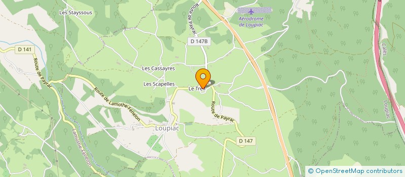 localisation de l'entreprise MONSIEUR FRANCIS GATIGNOL  LOUPIAC