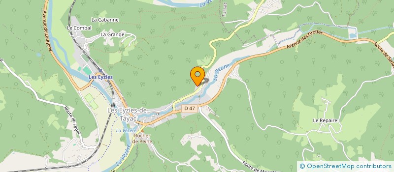 localisation de l'entreprise MONSIEUR FRANCIS GAUDIN  PEYZAC-LE-MOUSTIER