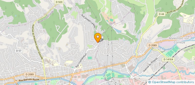 localisation de l'entreprise MONSIEUR FRANCIS GEORGES BERGERON à BRIVE-LA-GAILLARDE