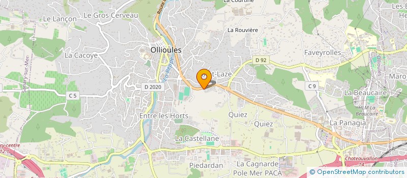 localisation de l'entreprise MONSIEUR FRANCIS GERMONDO  OLLIOULES