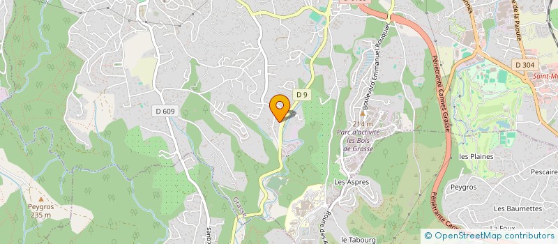 localisation de l'entreprise MONSIEUR FRANCIS GIBERT  GRASSE