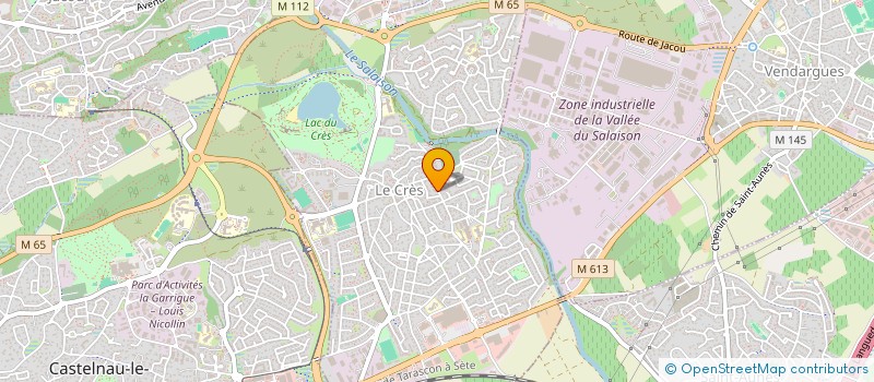 localisation de l'entreprise MONSIEUR FRANCIS GINESTET  LE CRES