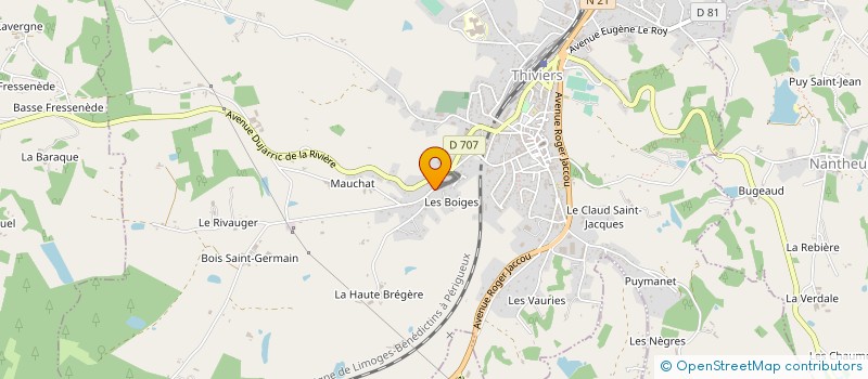 localisation de l'entreprise MONSIEUR FRANCIS GRANDCHAMP  THIVIERS