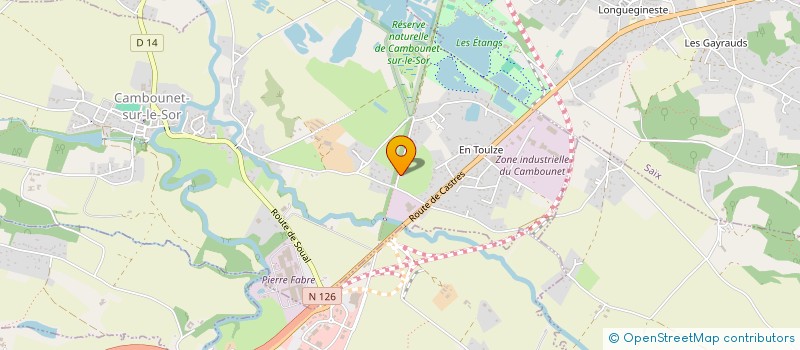 localisation de l'entreprise MONSIEUR FRANCIS GRAS  CAMBOUNET-SUR-LE-SOR