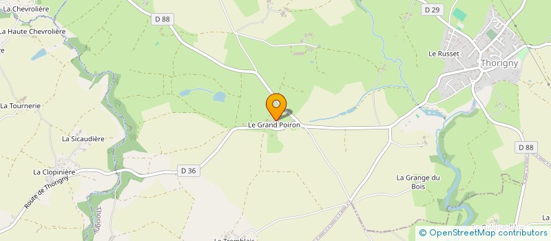 localisation de l'entreprise MONSIEUR FRANCIS GRIGNON  THORIGNY